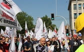 Protest górników