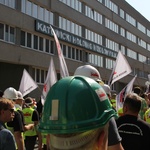 Protest górników