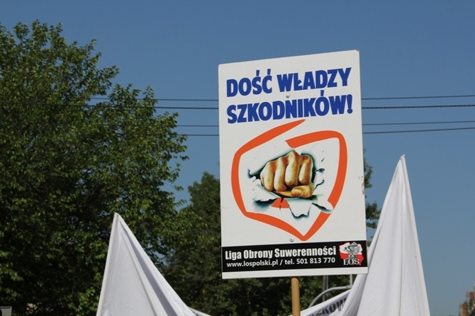 Protest górników