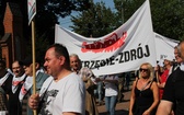 Protest górników