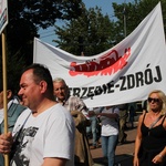 Protest górników