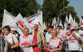 Protest górników