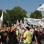 Protest górników