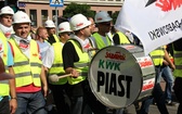 Protest górników