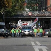 Protest górników