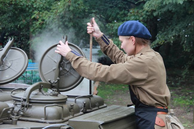 Przysięga podchorążych na Westerplatte