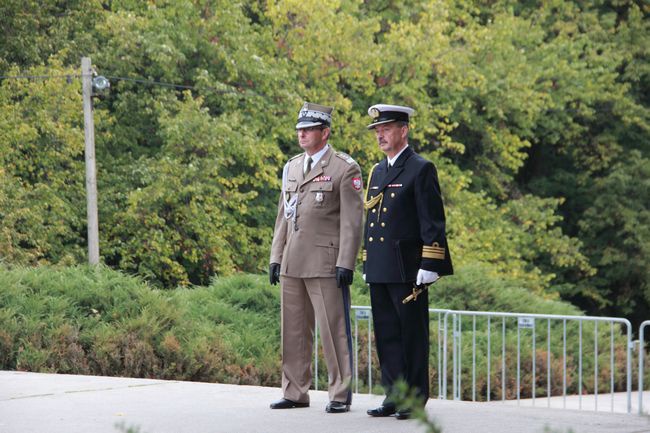 Przysięga podchorążych na Westerplatte