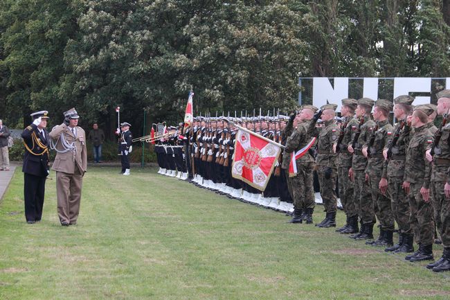 Przysięga podchorążych na Westerplatte