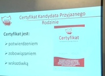 Certyfikaty dla kandydatów przyjaznych rodzinie