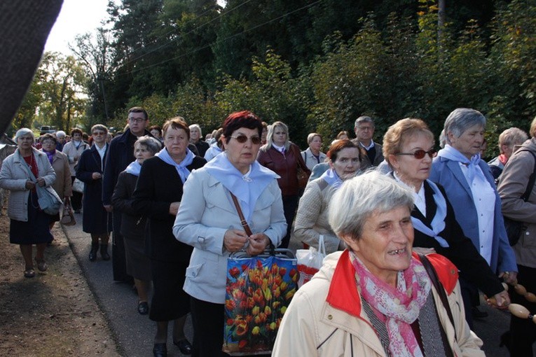 Pielgrzymka Kół Żywego Różańca do Domaniewic