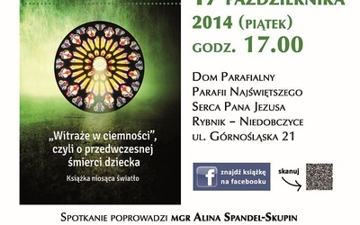 Promocja książki "Witraże w ciemności", Rybnik-Niedobczyce, 17 października