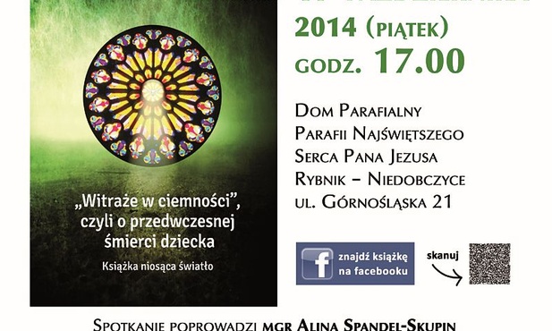 Promocja książki "Witraże w ciemności", Rybnik-Niedobczyce, 17 października