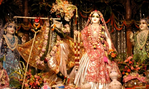 Kryszna i jego żona Radha