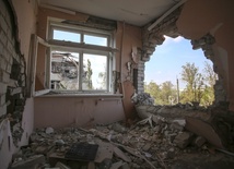 Eksplozja na terenie szkoły w Doniecku 