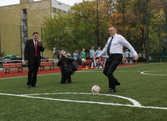 Miasteczko akademickie Politechniki Śląskiej i nowe boisko