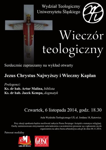 7. Wieczór Teologiczny, Katowice, 6 listopada