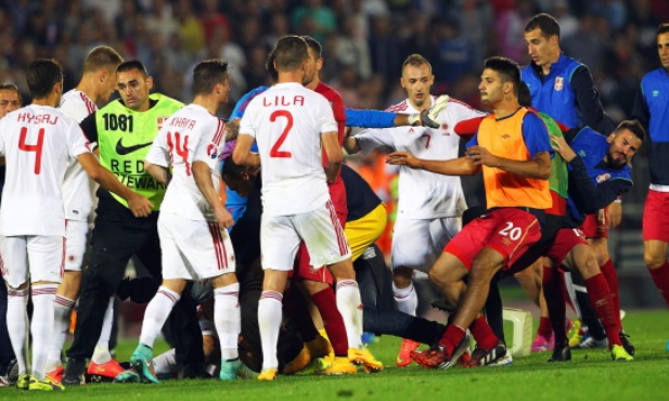 Afera na meczu eliminacji do Euro 2016