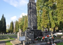 Kwatera czerwonoarmistów na cmentarzu przy. ul. Rejtana w Nowym Sączu