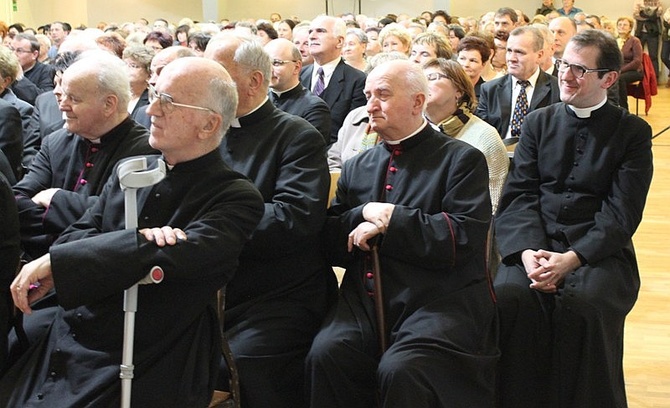 Edyta Geppert na jubileuszu ks. Józefa Strączka