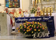 Edyta Geppert na jubileuszu ks. Józefa Strączka