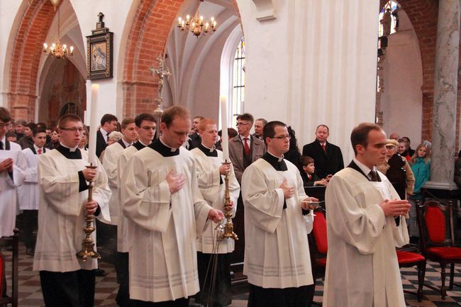 Msza św.  i obłóczyny w Gdańskim Seminarium Duchownym