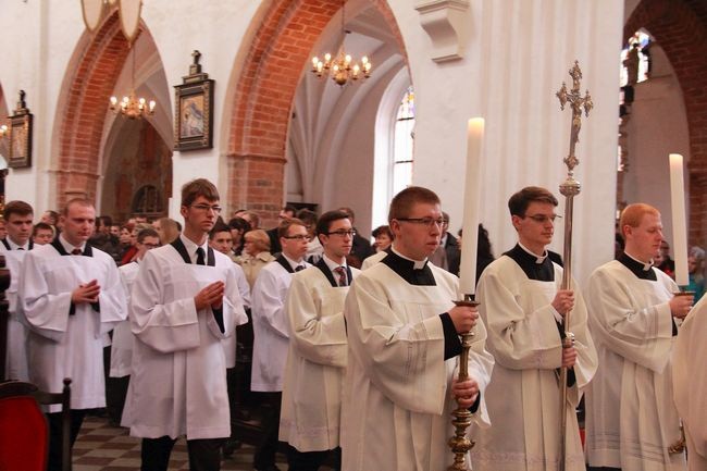 Msza św.  i obłóczyny w Gdańskim Seminarium Duchownym
