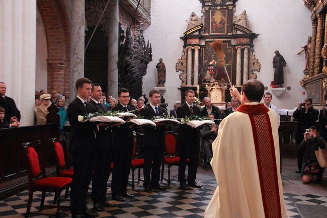 Msza św.  i obłóczyny w Gdańskim Seminarium Duchownym