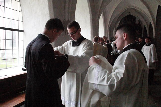 Msza św.  i obłóczyny w Gdańskim Seminarium Duchownym