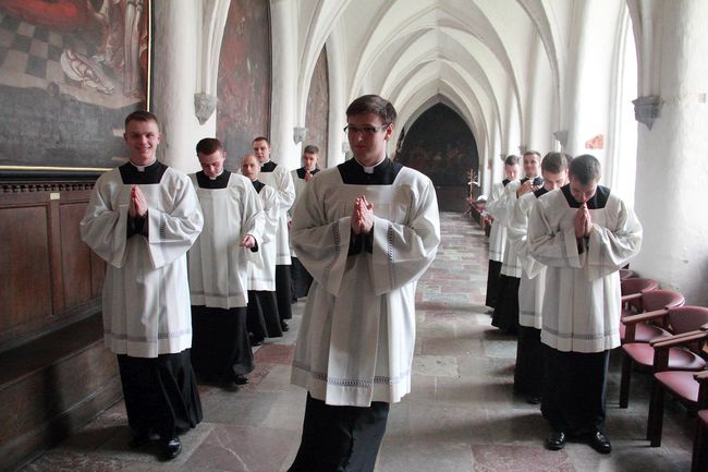 Msza św.  i obłóczyny w Gdańskim Seminarium Duchownym