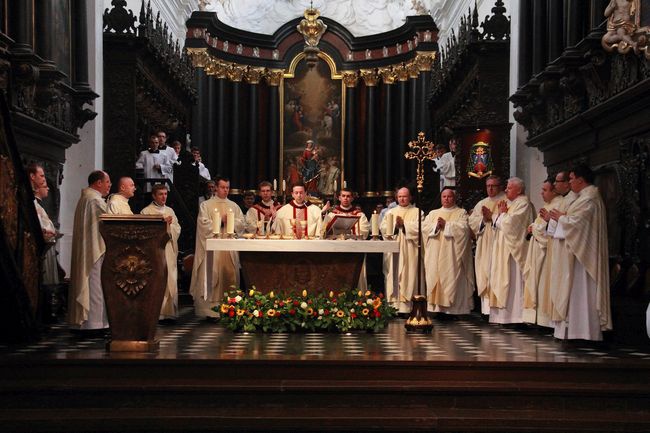 Msza św.  i obłóczyny w Gdańskim Seminarium Duchownym