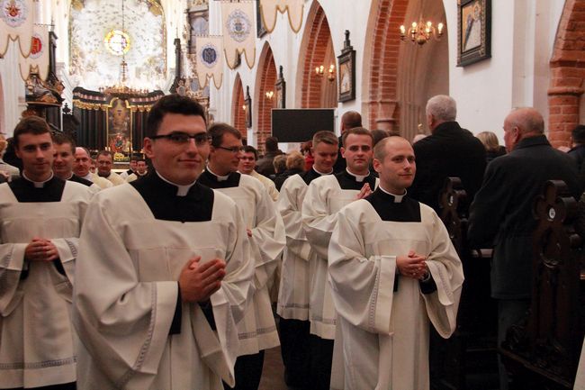 Msza św.  i obłóczyny w Gdańskim Seminarium Duchownym