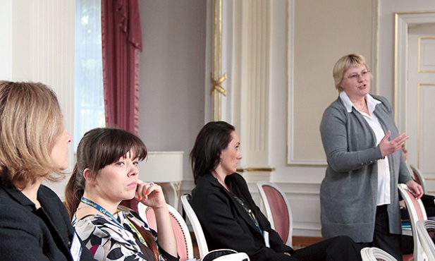  Od lewej: prof. Alicja Kalus, Ewa Kiełek-Rataj (organizatorki konferencji), Olga Komarnicka-Jędrzejewska i dr Iwona Rawicka