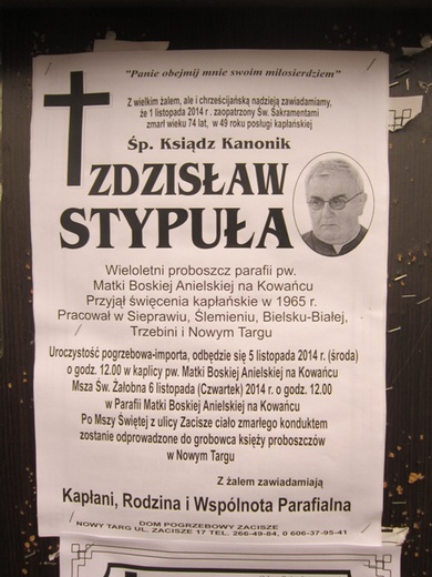 Pożegnanie ks. Stypuły