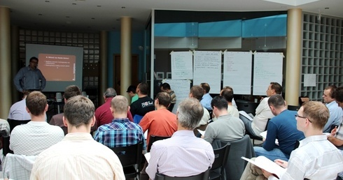 Mężczyźni św. Józefa są doświadczonym organizatorem warsztatów dla ojców. Na zdjęciu: warsztaty w Komorowicach