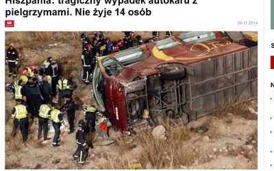Tragedia na pielgrzymkowej trasie