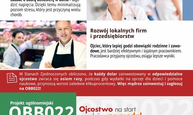 Poprzyj budżet dla taty