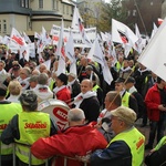 Emeryci górniczy protestowali