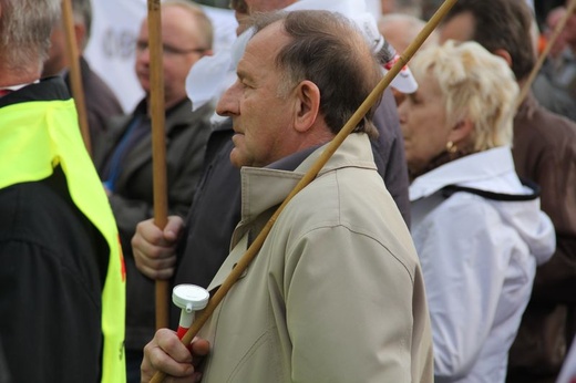 Emeryci górniczy protestowali