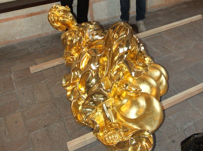 Konserwacja rzeźb w Tyńcu