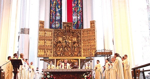  Eucharystia w bazylice Mariackiej w Gdańsku