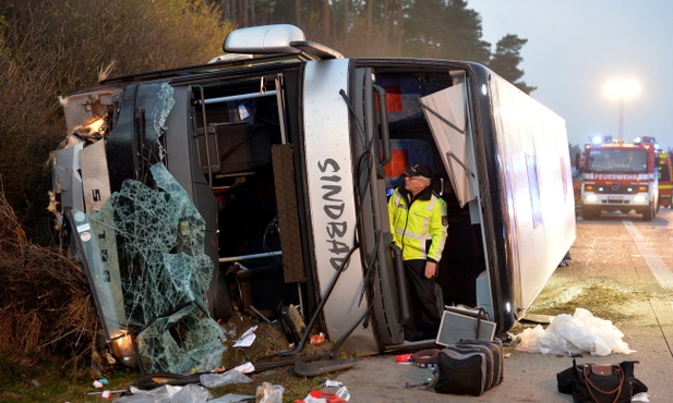 Wypadek polskiego autobusu