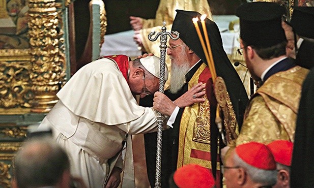 Papież Franciszek prosi o błogosławieństwo patriarchę Konstantynopola Bartłomieja I