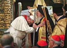 Papież Franciszek prosi o błogosławieństwo patriarchę Konstantynopola Bartłomieja I