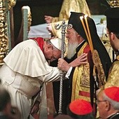 Papież Franciszek prosi o błogosławieństwo patriarchę Konstantynopola Bartłomieja I