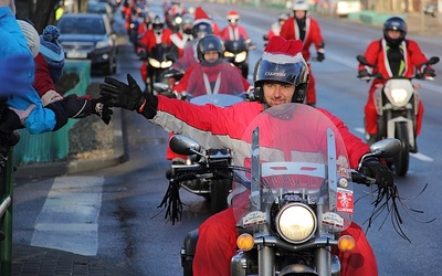 Mikołaje na motocyklach opanowali Trójmiasto