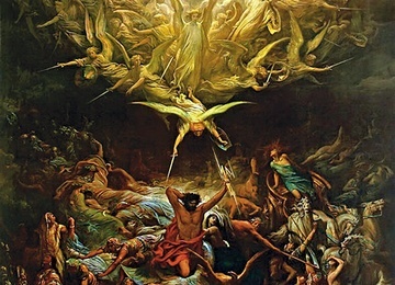  „Triumf chrześcijaństwa  nad pogaństwem”  na płótnie z XIX wieku
