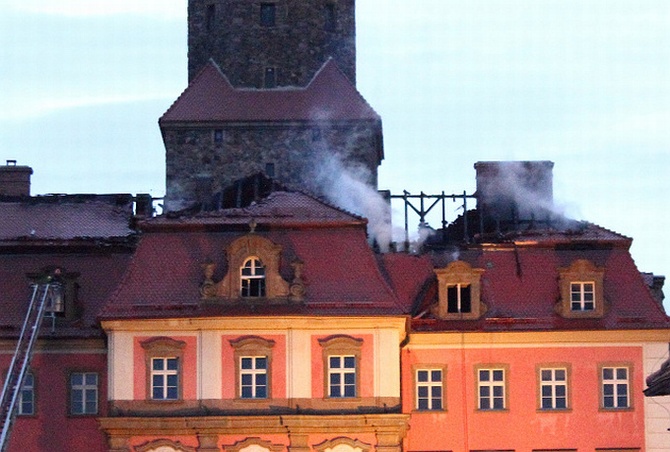 Pożar na zamku Książ