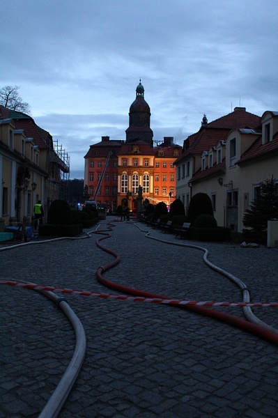 Pożar na zamku Książ