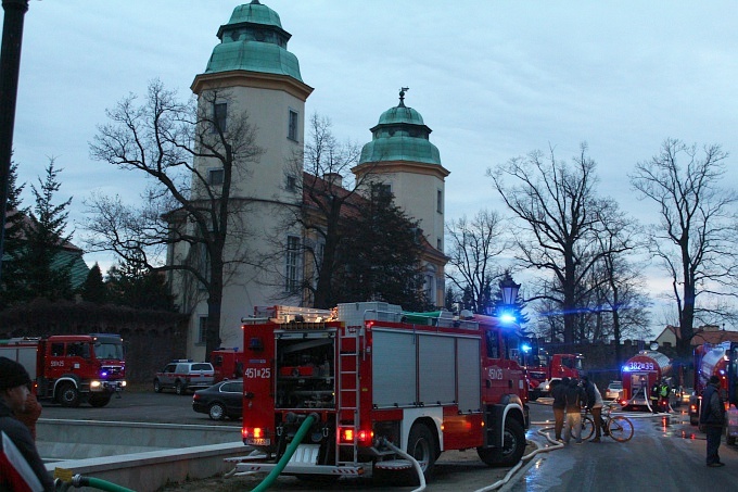 Pożar na zamku Książ