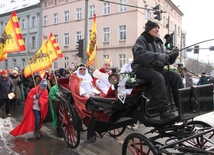 Wśród rycerzy, wiedeńską bryczką